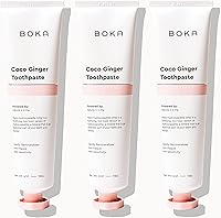 Vista 1 de Pasta dental sin flúor Boka - Nano hidroxiapatita, remineralizante, para dientes sensibles, blanqueadora - Recomendada por dentistas para cuidado