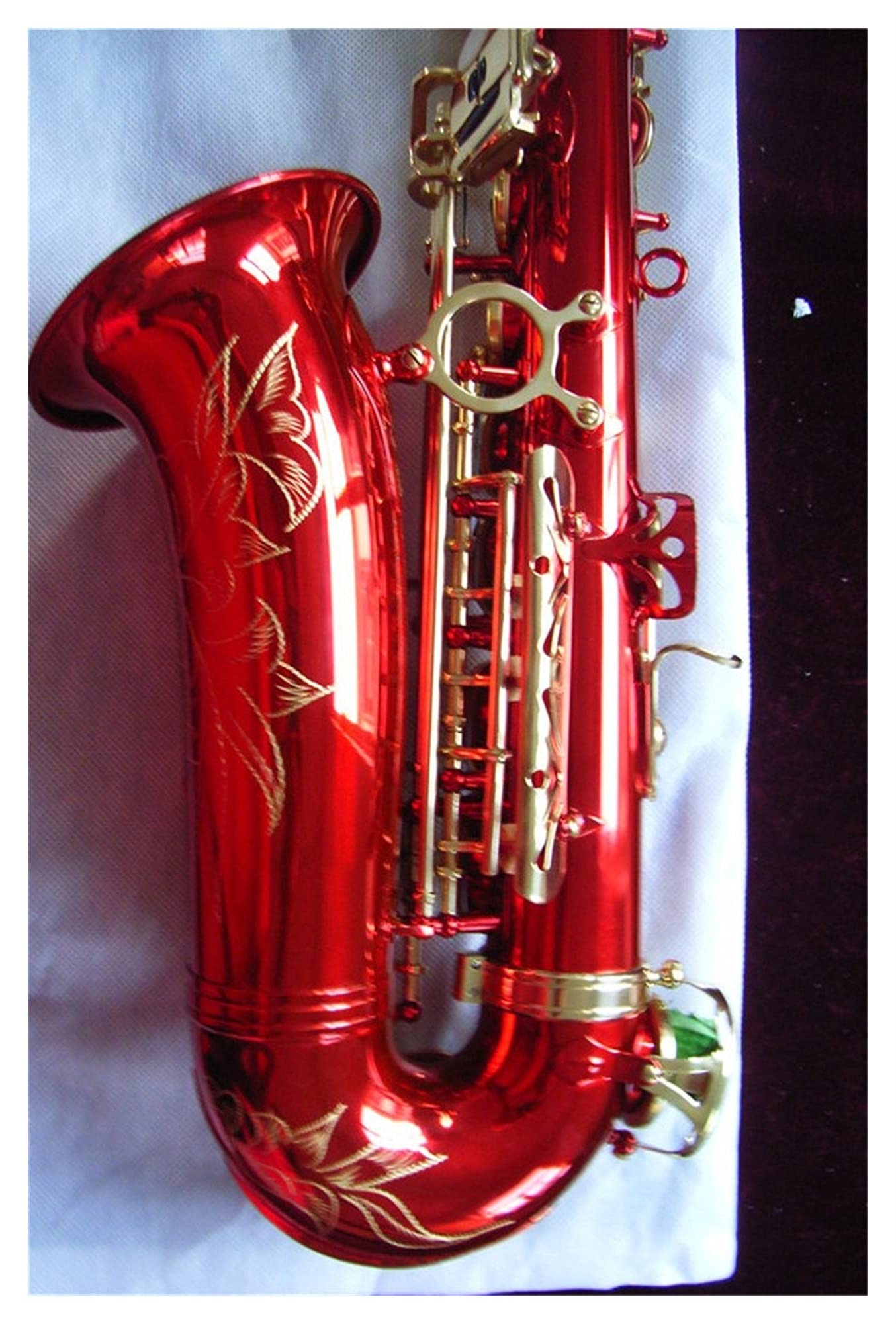 Ensemble de Saxophone Touches De Laque De Laque De Corps Rouge De Haute Qualité Haut-Saxophone