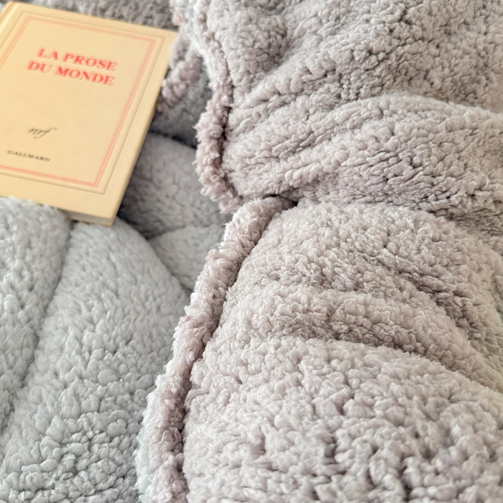 Coperta ponderata per adulti, comoda coperta pesante in peluche, super morbida, calda e soffice, per divano, letto, traspirante, anallergica, 200 x 230 cm, 4 kg