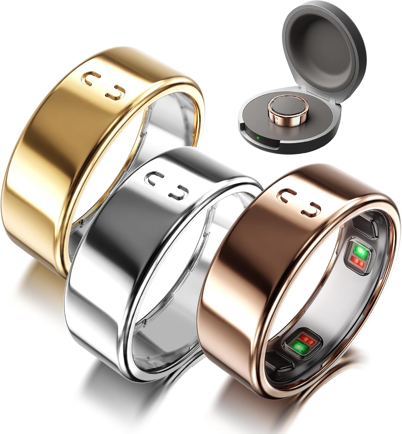 3 Pack Ring Cover Compatible for Oura Ring 5, Resistant TPU, Multi-Size 7