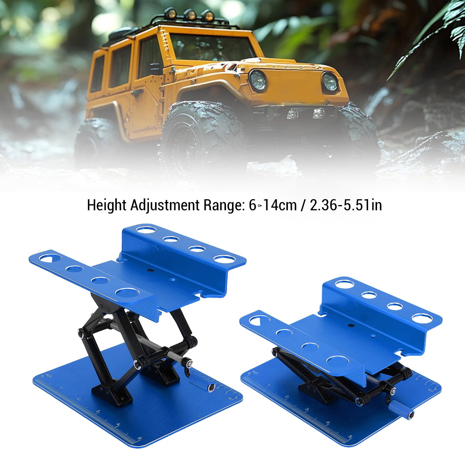 Soporte de Trabajo de Reparación de Coches RC, Plataforma Antideslizante de Ajustable para Coches Modelo a Escala 1/8 1/10 /12/16 (#2)