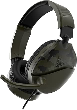 Turtle Beach Recon 70 Headset (Green Camo) - Xbox Series X, Xbox One, PlayStation 5, PlayStation 4, Mobile