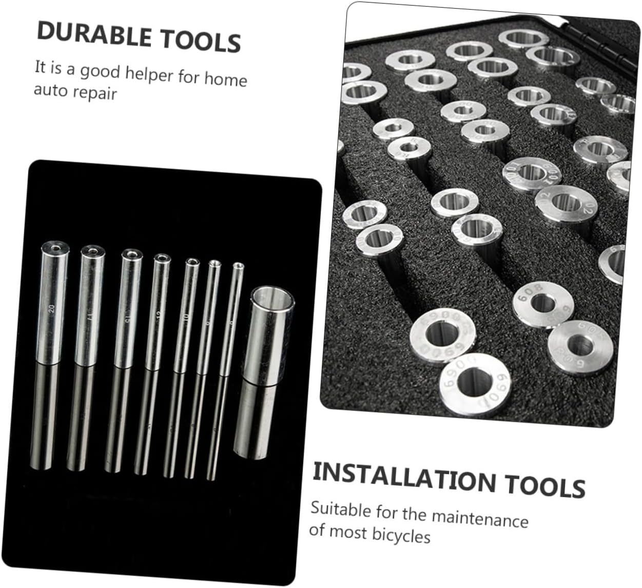 Bike Bearing Press Set Sturdy Hub Bearing Installation Tools for Bicycle Maintenance Bike Repair Kit Easy-to-Use Design