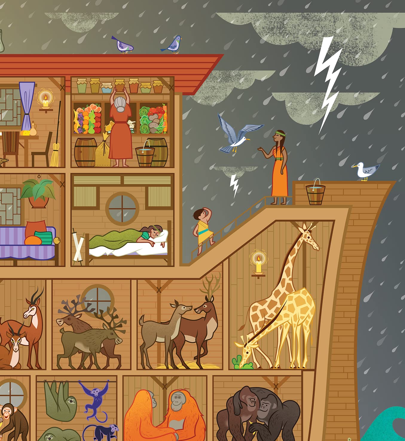 NOAH no HAKOBUNE＆Atlantis COMPLETE BOX Bob's Boxes - Noah's Peaceable Kingdom 7 Box & Lid Set Noah
