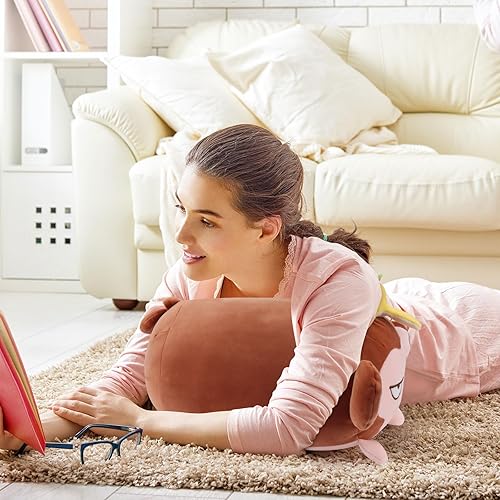 Miniatura 7 de Achwishap Almohada de peluche de mono de plátano, juguete de peluche de mono, bonita almohada kawaii de mono de plátano, bonita almohada para