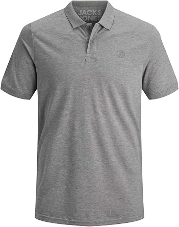 Jack & Jones 12171776 Pack of 3 Men's Polo Shirts Slim Fit Short Sleeve Black White Blue Grey XS S M L XL XXL