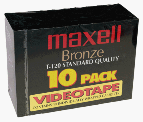 Amazon.com: Maxell Bronze T-120 VHS (10-Pack) : Electronics