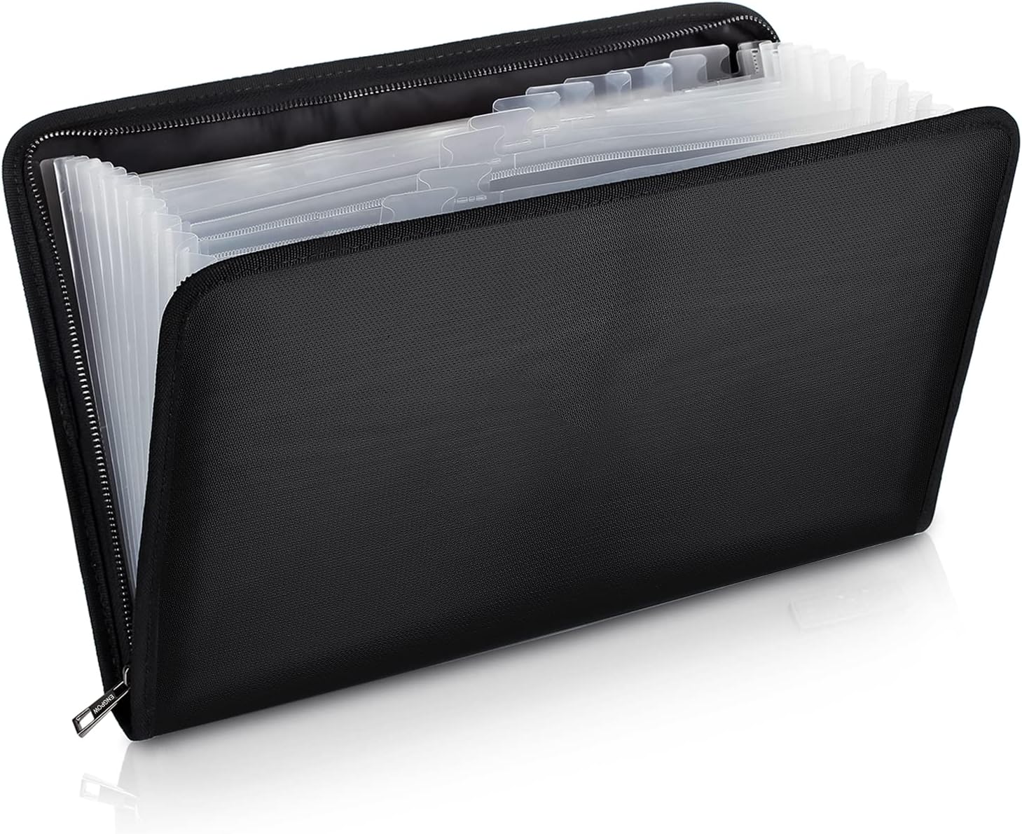 ENGPOW Legal Size Expanding File Folder Important Document Organizer Fireproof Document Bag with 13 Pockets,Color Labels,Non-Itchy Silicone Coated Portable File Wallet Large Capacity(16" x 10.6")
