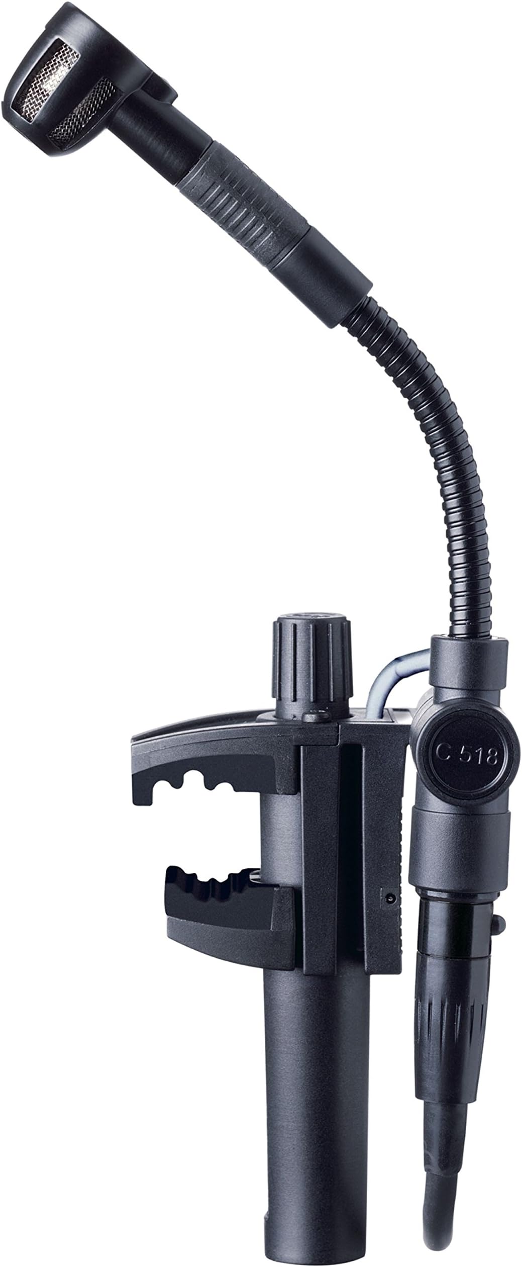 C518 ML Professional Miniature Clamp-On Condenser Microphone with Mini XLR Connector