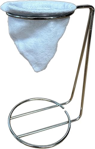 Miniatura 1 de TETEU  Colador de café con soporte  Filtro de café y té de tela reutilizable, sin papel, verter sobre la taza de café, percolador de café hecho a