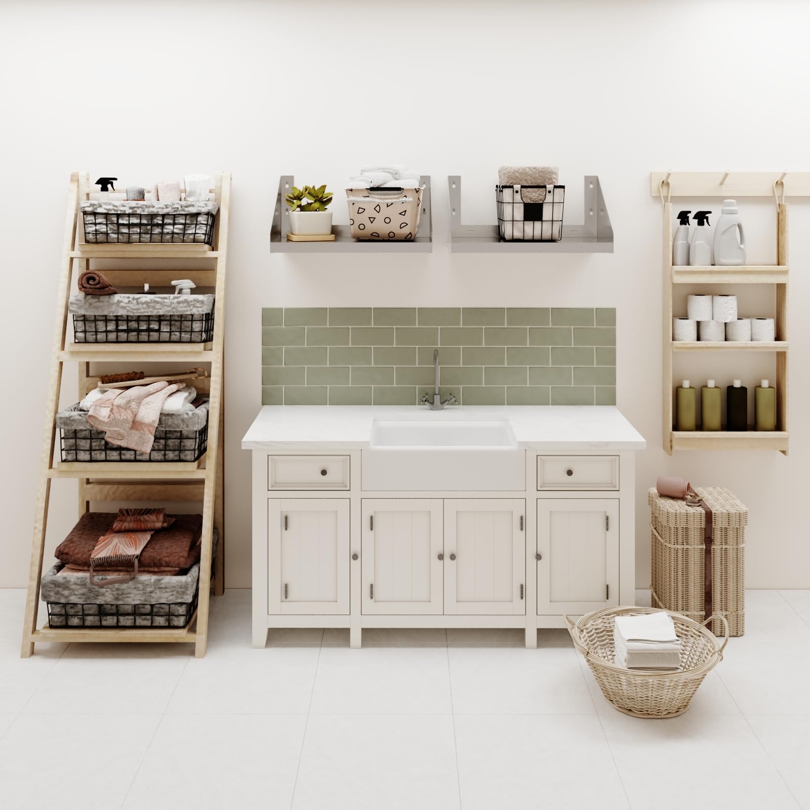 Amazon.com: AmGood Stainless Steel Wall Shelf with Side