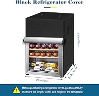 Vista 2 de Funda para Refrigerador al Aire Libre, Funda Impermeable Vertical Mini Congeladores Verticales, Funda de Protección para Refrigerador de Bebidas