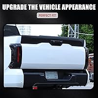 Vista 6 de LLKUANG Rear Tail Light Cover Tail Lamp Shell Shade Guard Trim Frame Compatible with Toyota Tundra 2022 2023 2024-2026,ABS Car Taillight Protective