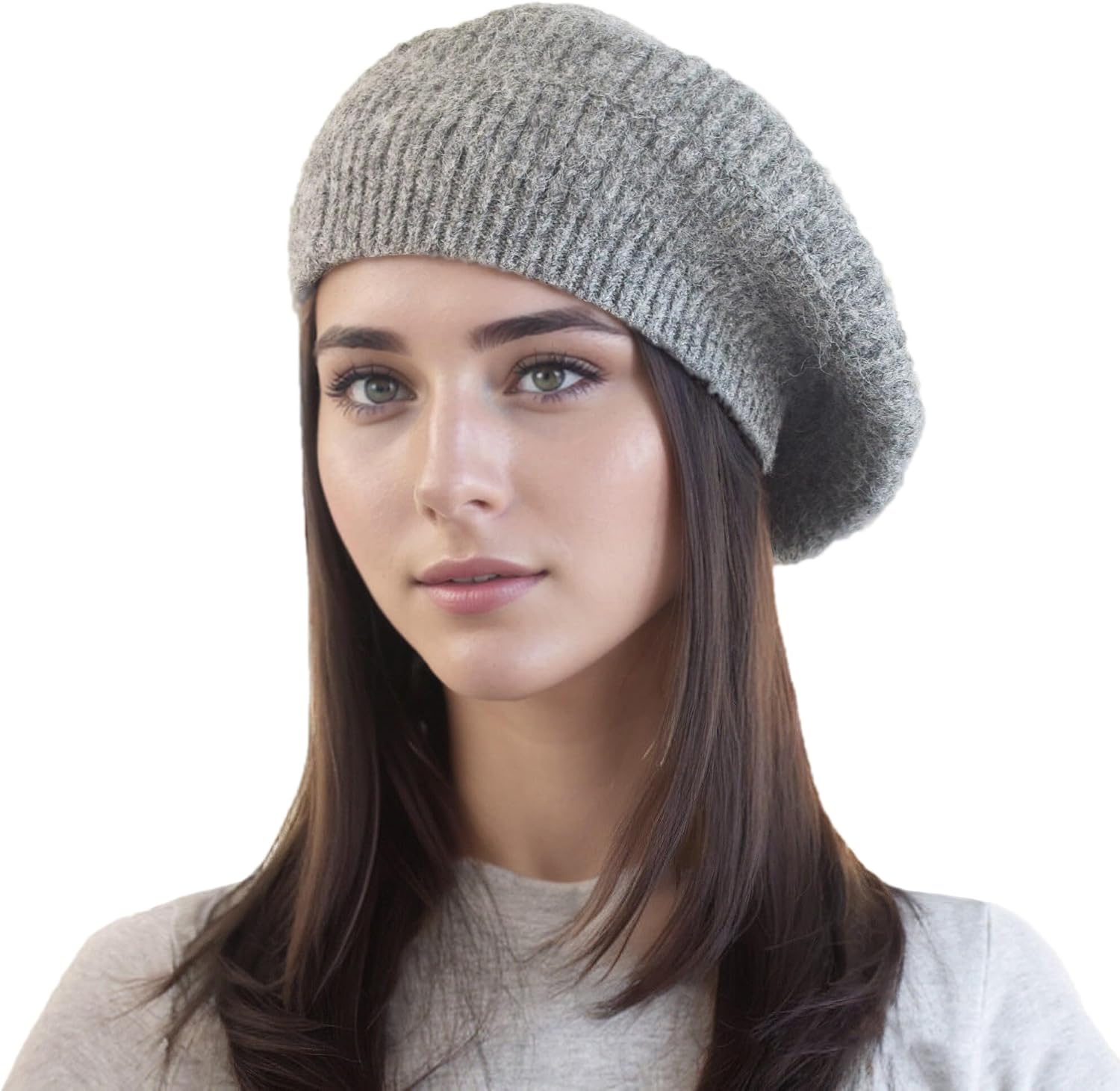 Vintage Knitted Beret Hat for Women Winter Fall Wool French Style Beanie Hat Artist Painter Hat