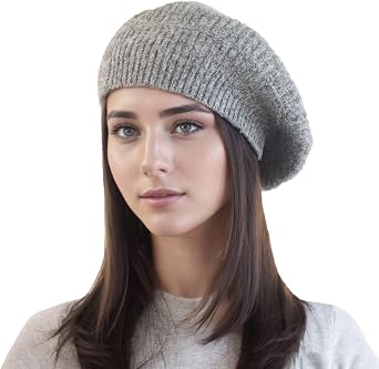 Vintage Knitted Beret Hat for Women Winter Fall Wool French Style Beanie Hat Artist Painter Hat