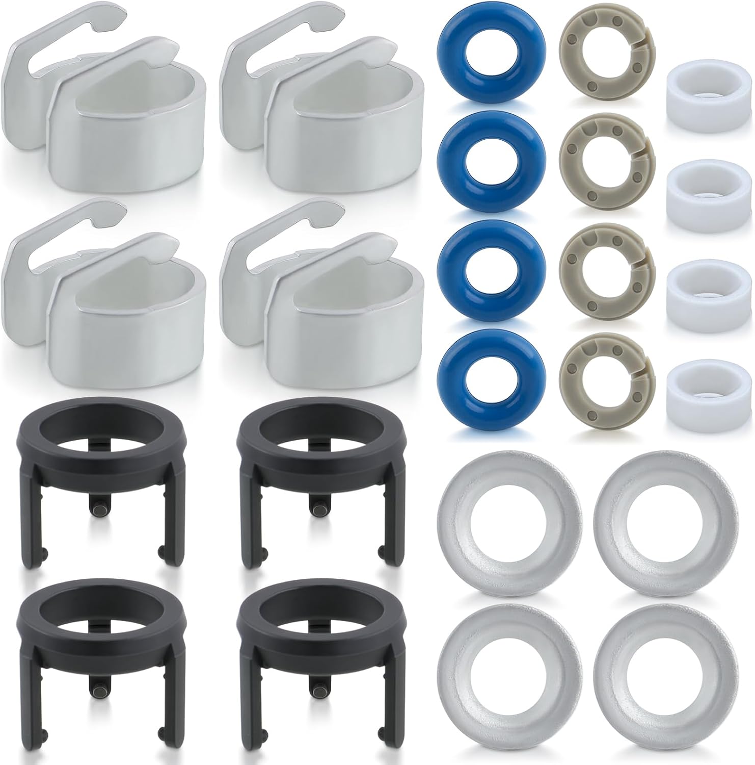MOTOALL 06J998907A Engine Fuel Injector Seal Repair Kit for A3 A4 A5 Q3 TT Quattro Pack of 4