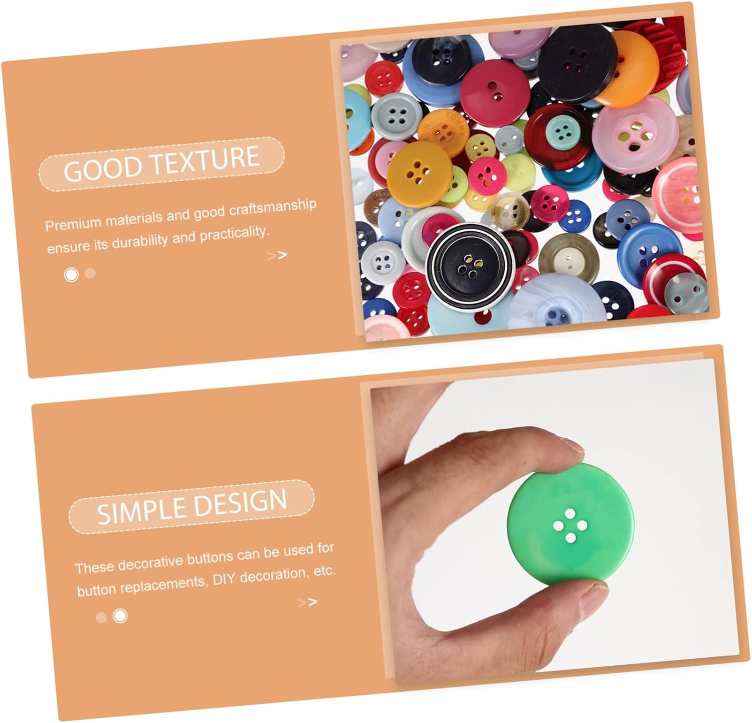 Colorful Resin Sewing Buttons for DIY Craft Making Decorative Accessories image 5