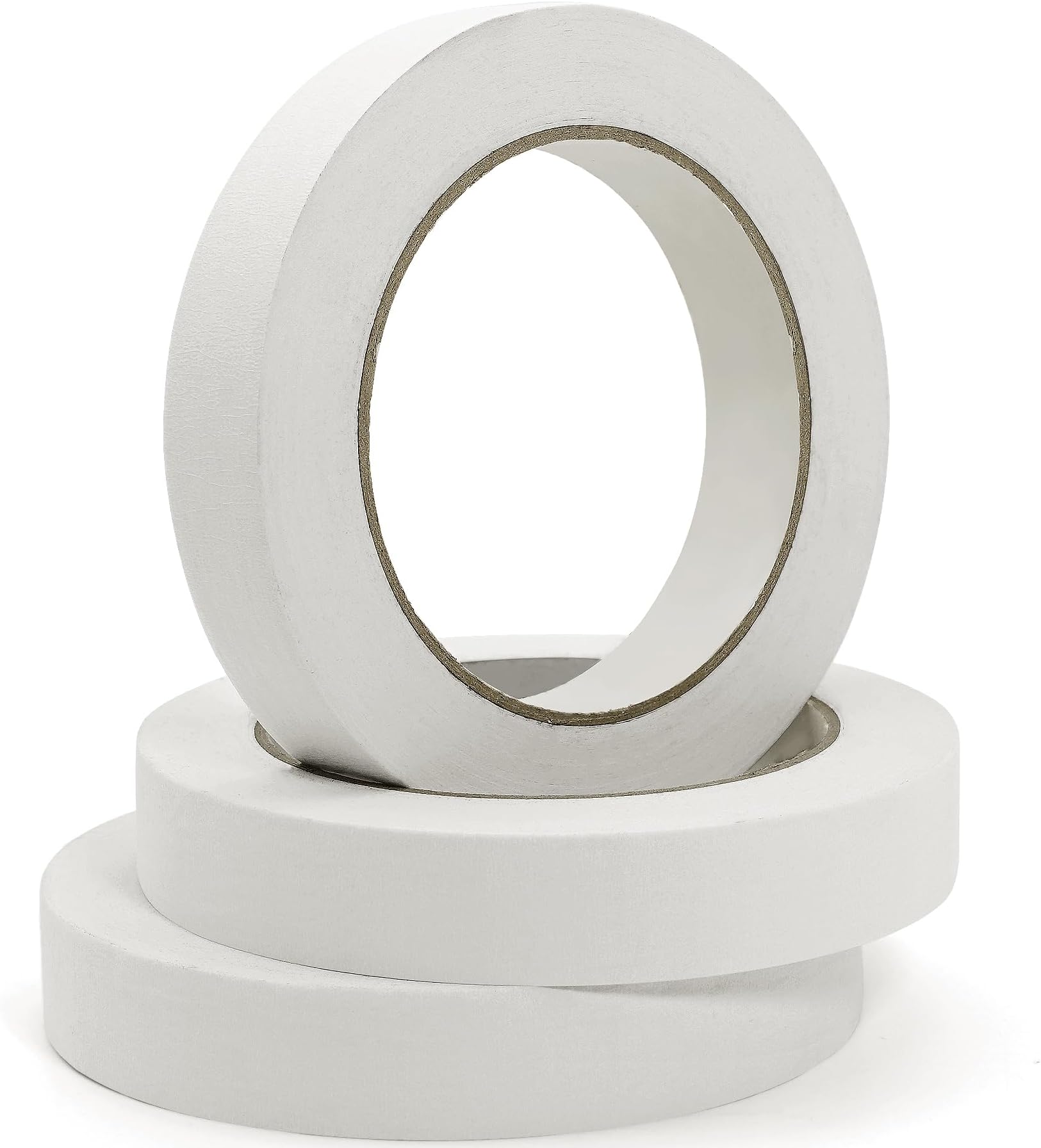 164 Yards Freezer Tape, Writable Surface, Low Temperature Resistance, Easy Tear and Residue-Free Removal, Ideal for Food Containers and Refrigerators, Includes 3 Rolls, Each 0.79 Inch by 54.68 Yards