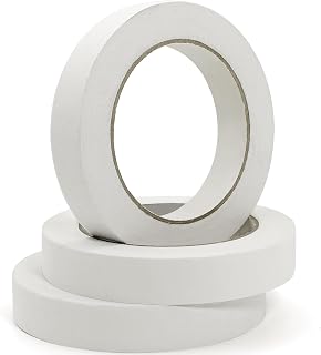 164 Yards Freezer Tape, Writable Surface, Low Temperature Resistance, Easy Tear and Residue-Free Removal, Ideal for Food Containers and Refrigerators, Includes 3 Rolls, Each 0.79 Inch by 54.68 Yards