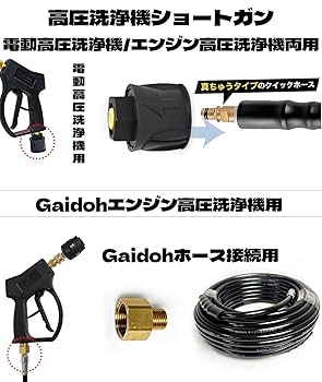 高圧洗浄機適合オプションパーツ | Gaidoh Gaidoh高圧洗浄ガン、交換