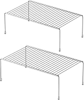 Vista 13 de Redrubbit Estante de almacenamiento mediano (13 x 9.4 pulgadas), estante de almacenamiento para encimera de cocina y estante de gabinete a prueba
