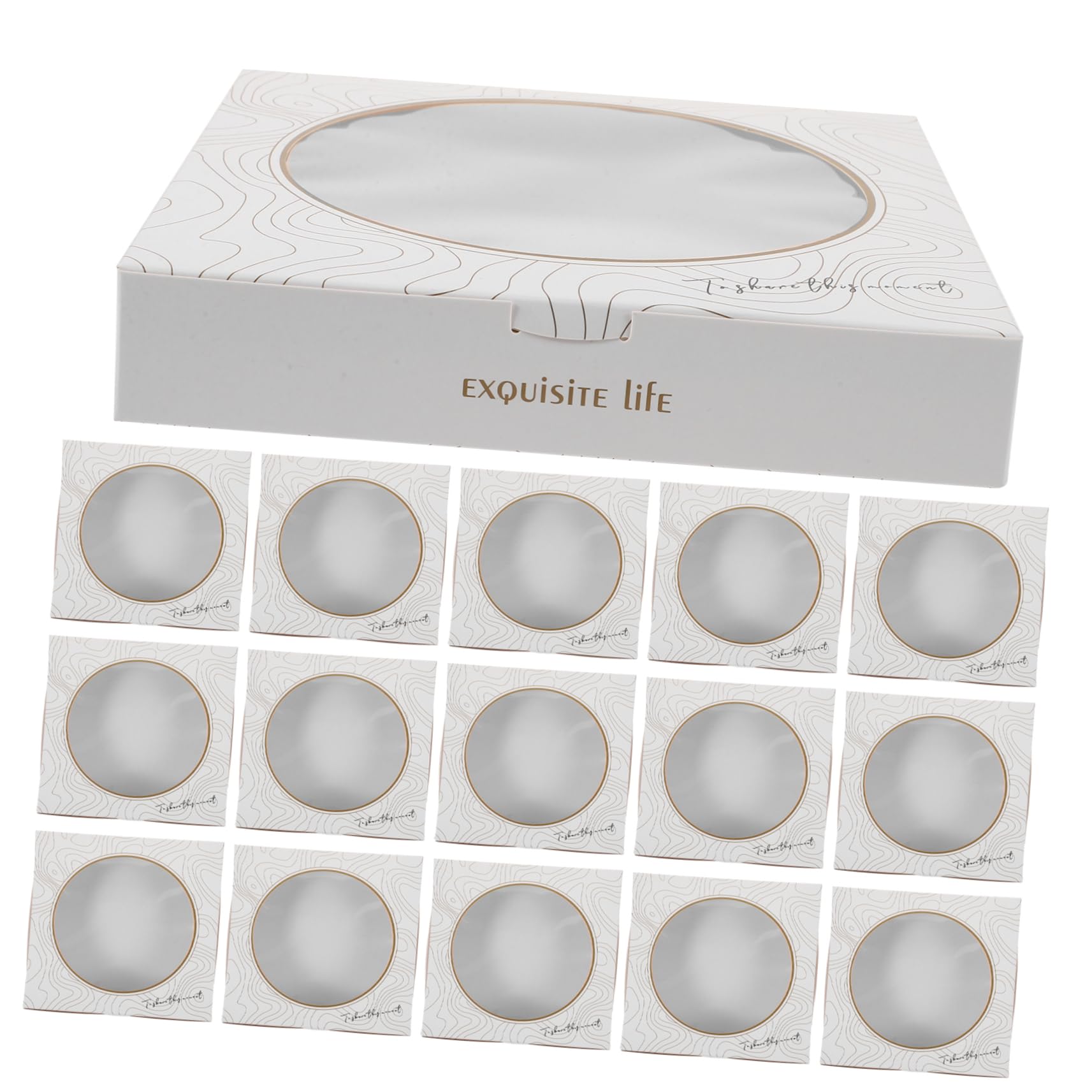 Homoyoyo Elegant Pizza Boxes 6-7 Inch Paper Takeout Containers Pizza Holder for Party Favor Boxes