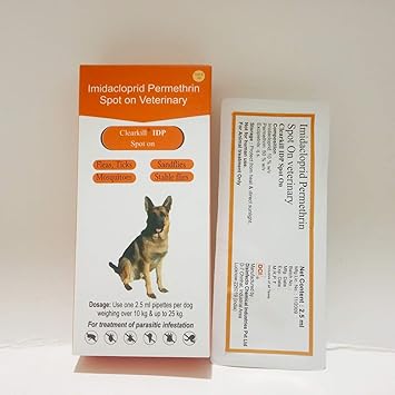Clearkill IDP Spot On, Single Pipette Treatment of Tick and Flea, 2.5ml, for Dogs Weight Between 10 kg to 25 kg