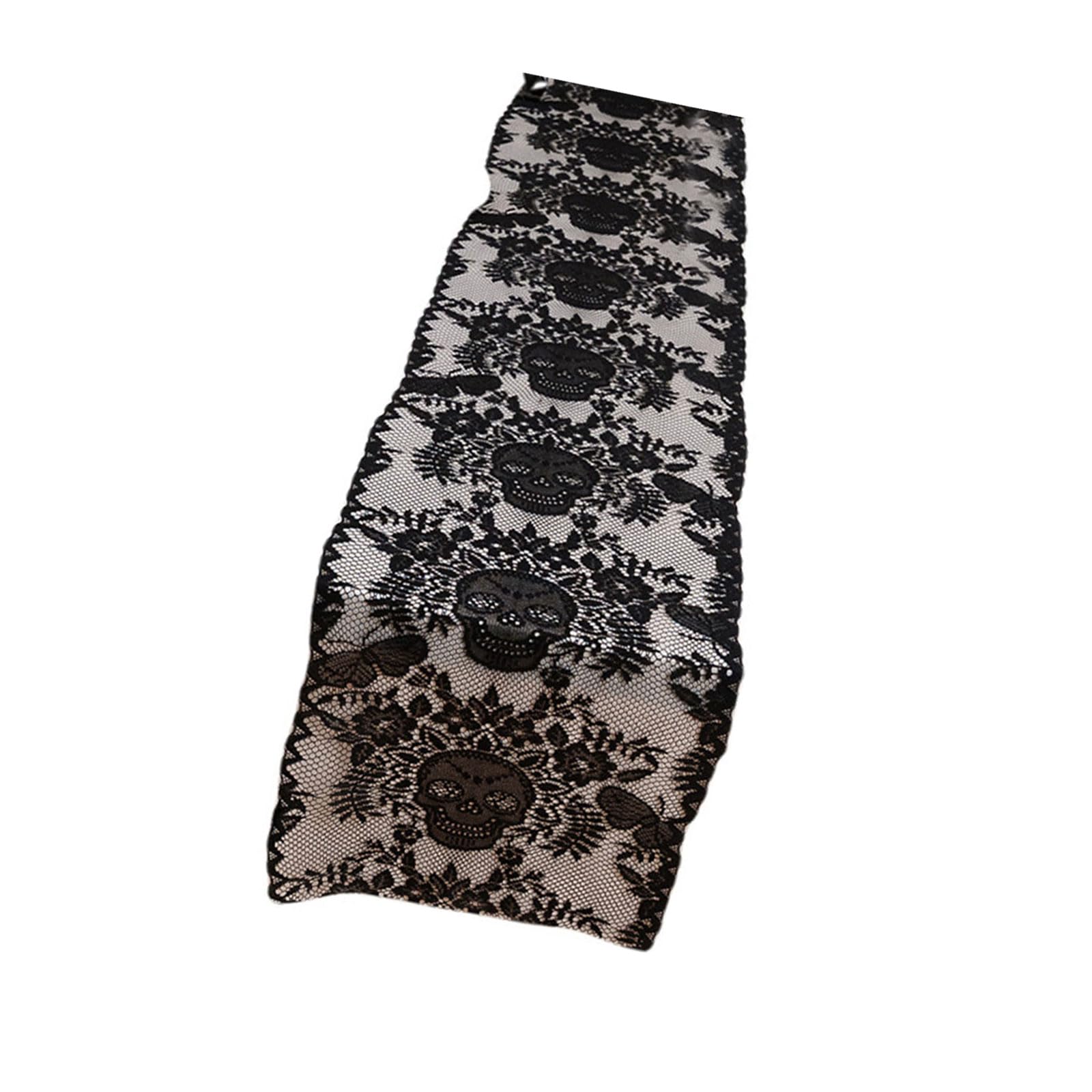 Polyester Lace Tablecloth Halloween Decoration Ideal for Wall Banners Dining Celebration Polyester Lace Table Runner