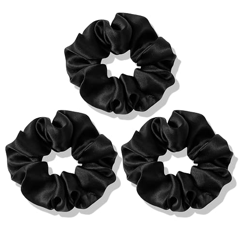 OLESILK 100% Mulberry Silk-Scrunchies for Hair Sleep, Women Grils Silk