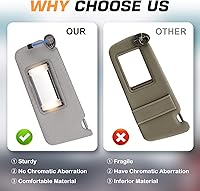 Vista 4 de Visera solar del lado del pasajero derecho para Honda Accord 2008 2009 2010 2011 2012 2013 2014 2015 2016 2017 gris repuesto # 83230TA0A91ZA