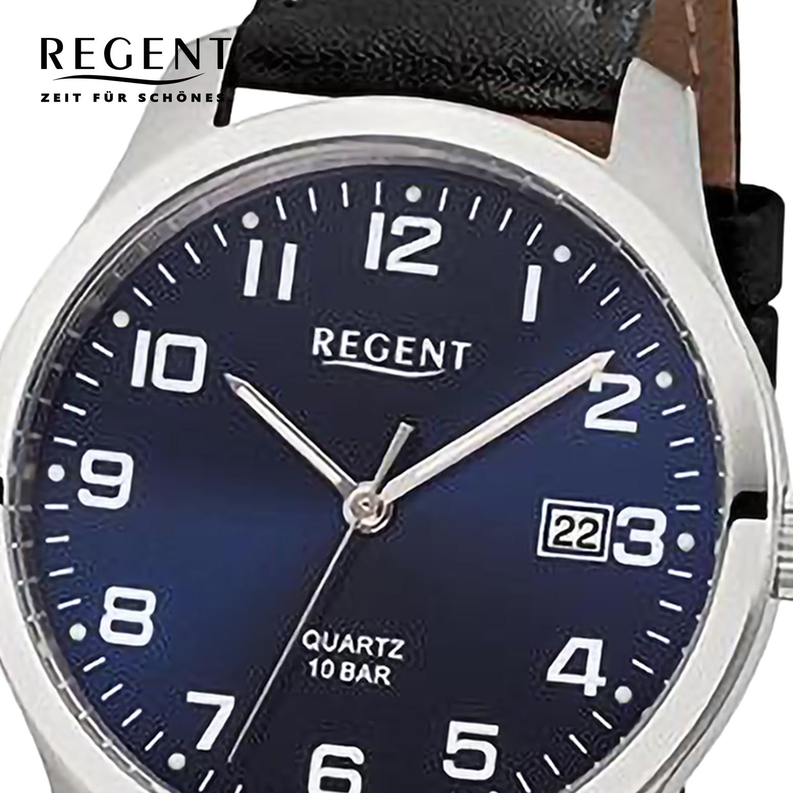 REGENT Titan-Armbanduhr in Unisexgröße F-1269