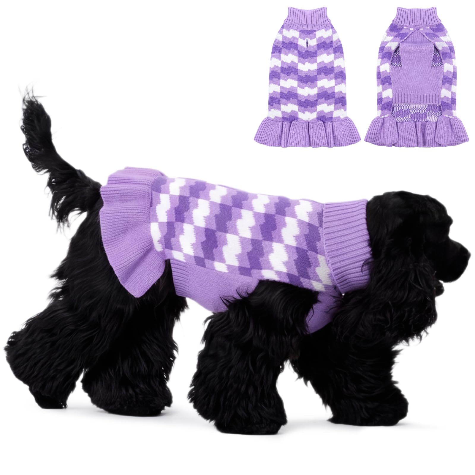 Vêtement d'hiver chaud pour les fêtes et soirées de chienne