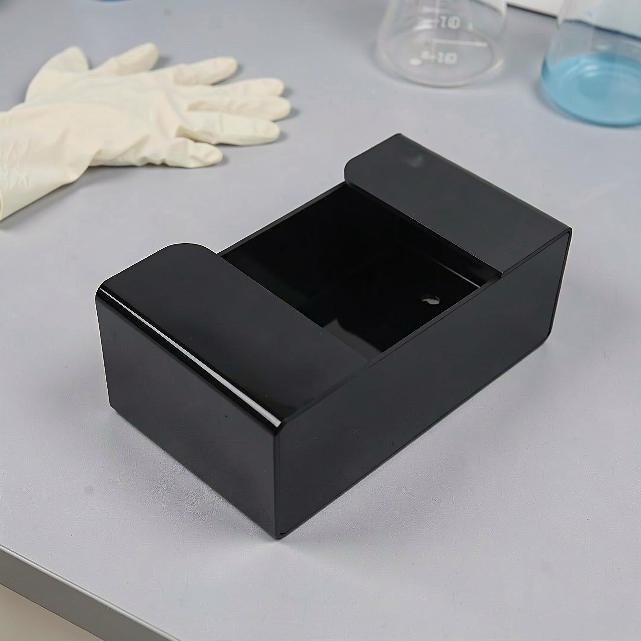 Veemoon Dispensador de guantes de montaje en pared, caja de almacenamiento