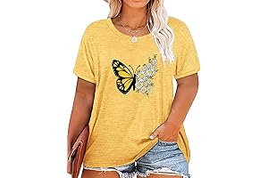 Chic Plus Size Butterfly Prints for Women's Wardrobe