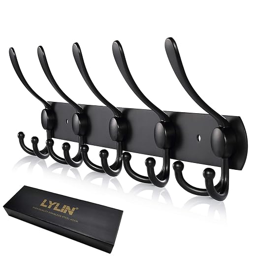 LYLIN Wall-Mounted Coat Rack – 15 Haken