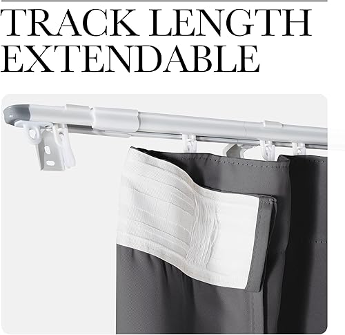 Vista 468 de NICETOWN - Cortina divisora que reduce el ruido para loft, habitación, sótano, hospital, clínica, laboratorio, cubículo, pantalla de privacidad