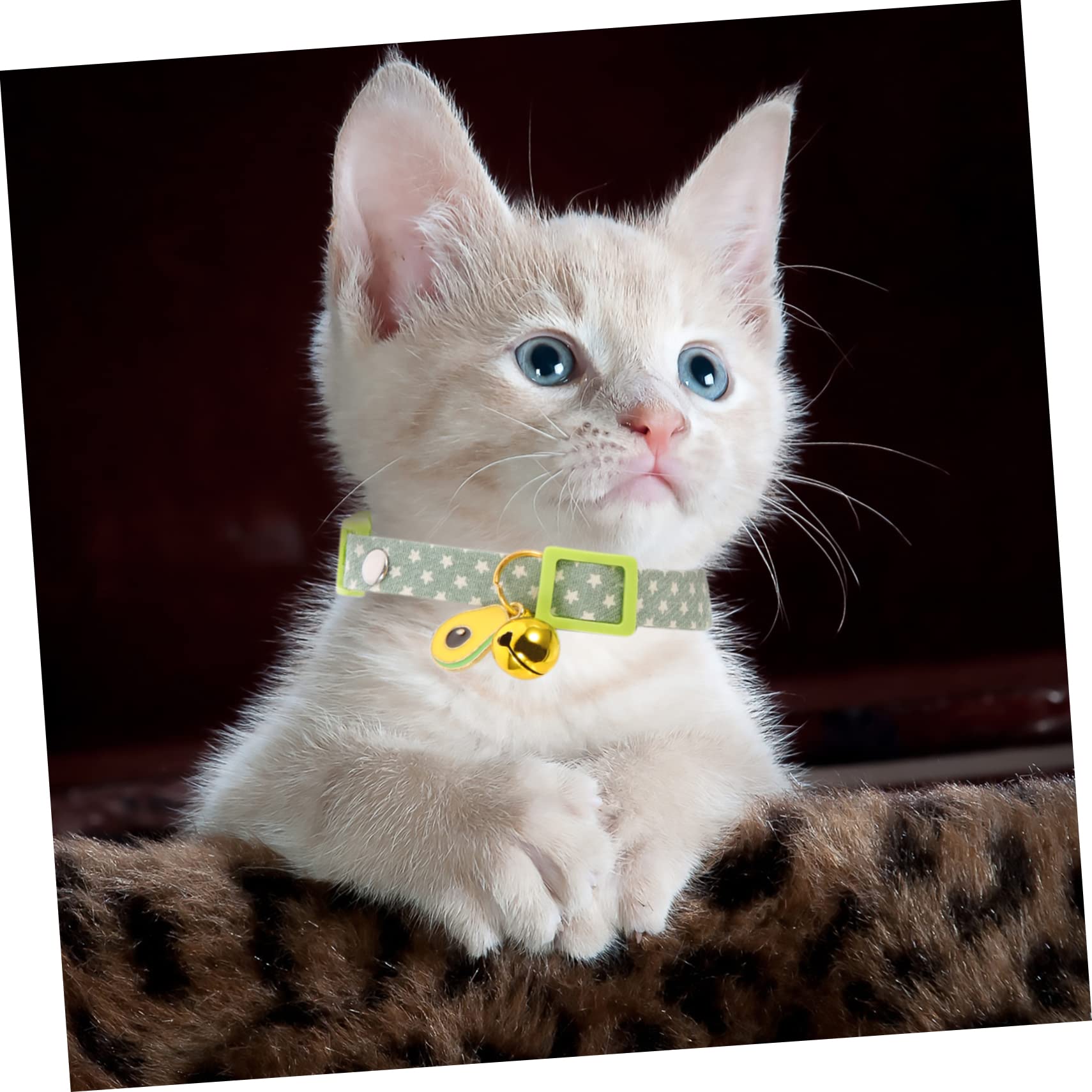 Happyyami 12pièces Collier Décoratif pour Chat avec Pendentifs Avocat Réglable Et Confortable De Avocat Œuf Plat De Patte Bleue pour Chats Et Chatons Parfait pour Fêtes Photos