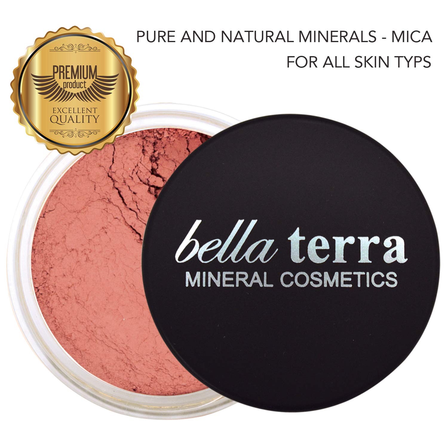 Bellaterra Cosmetics Mineral Loose Blush 9g | Buildable Color, Long-Wearing Powder with Illuminating Finish, Finely Milled Minerals for Smooth Blend and Natural Glow (Ambrosial Crush) - Image 2