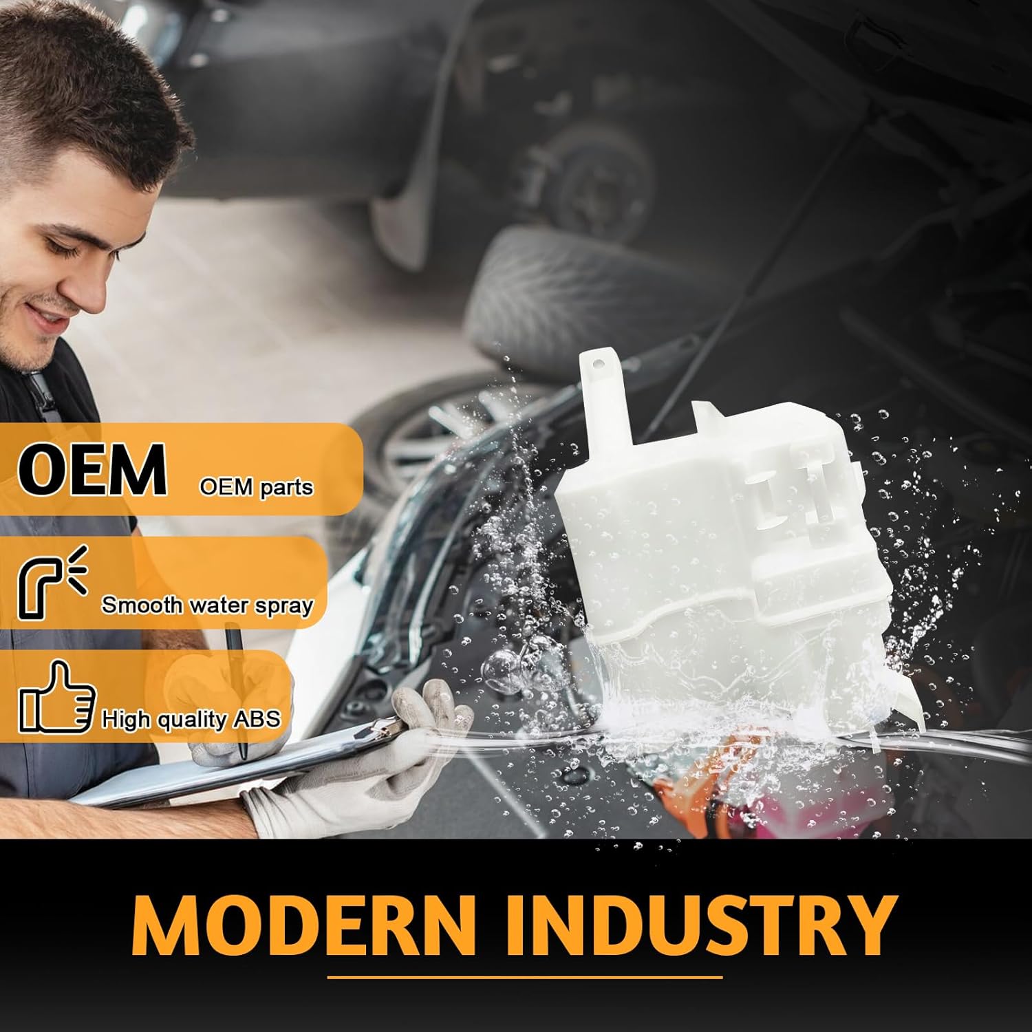 Windshield Washer Reservoir for Toyota Pirus 2012 2013 2014 2015, OEM #8535547021 8531547140 TO1288176