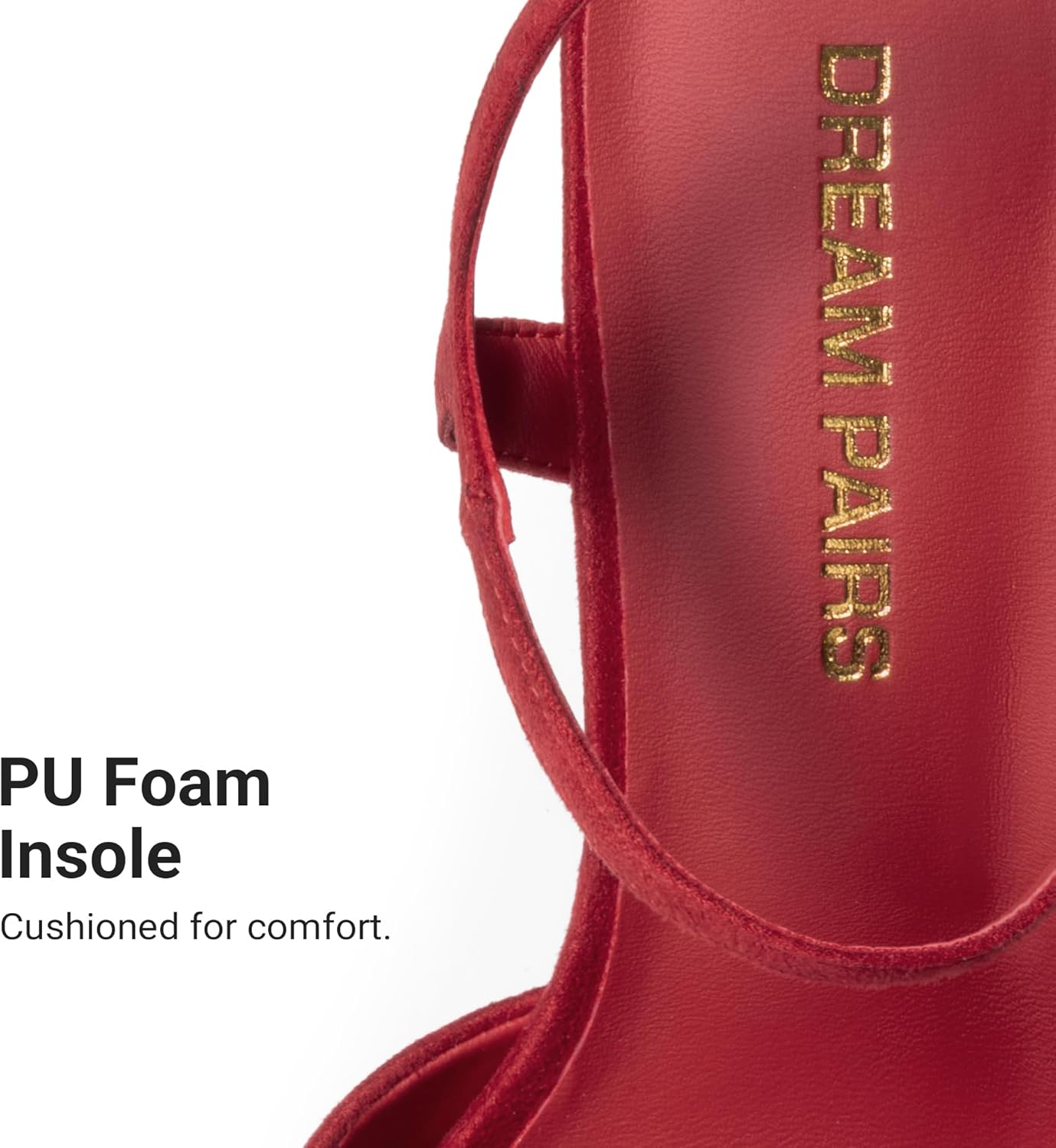 DREAM PAIRS Platform Heels for Women, Square Toe Chunky High Heels Ankle Strap Sandals for Wedding Party Formal Event - Image 8