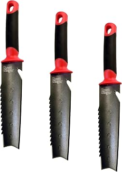 Radius Garden 16211 Root Slayer Soil Knife, Red Pack of 3