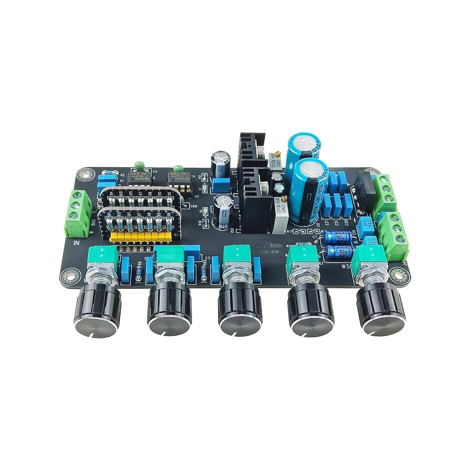 UPC4570C Preamplifier Tone Board LM317 LM337 Regulator Circuit High-end Premp Volume Adjustment Dual AC15V-20V