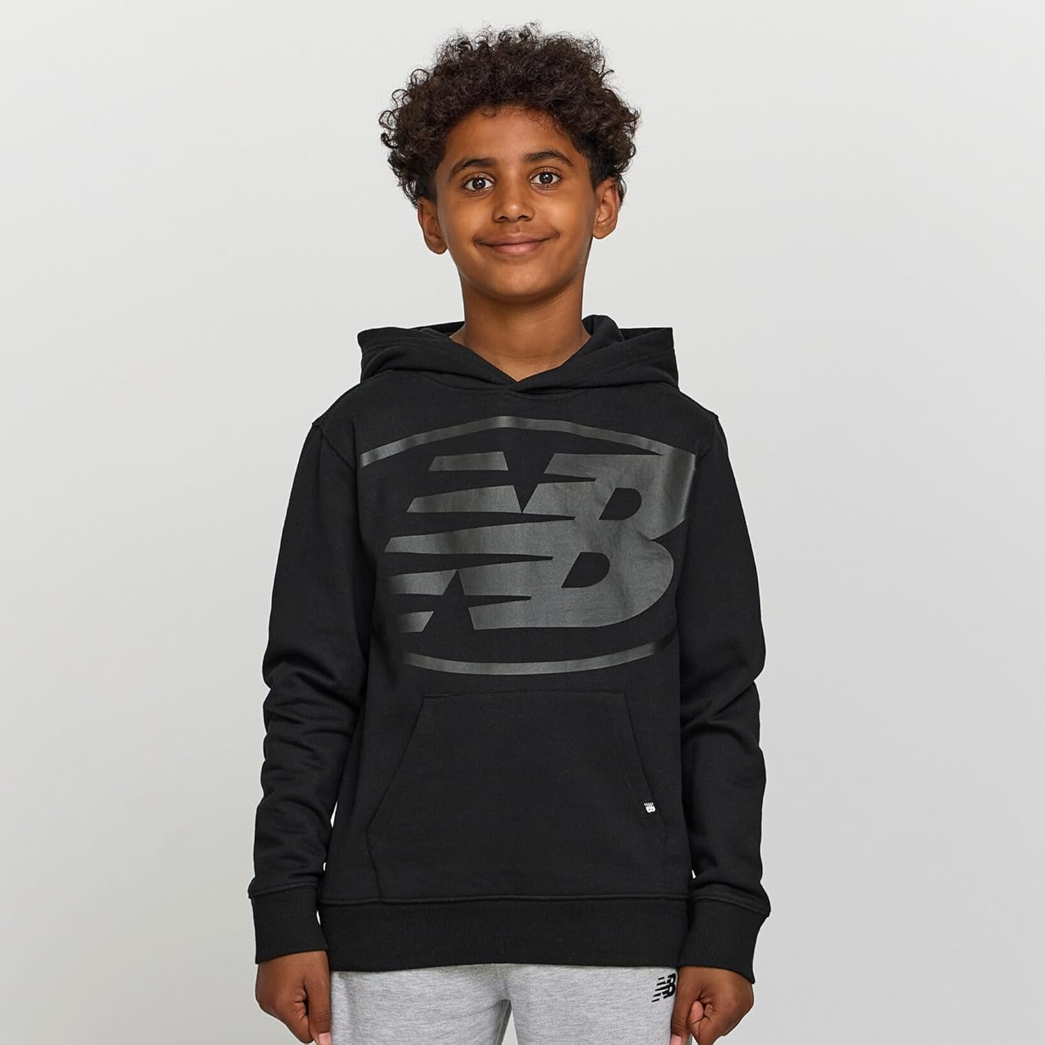 New Balance Boys Graphic Hoodie – Premium Comfy Cotton Blended Fleece Pullover Sweatshirt for Kids, Sizes 4-20 - Image 2
