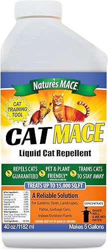 Miniatura 9 de Nature's Mace Cat Mace - Repelente para gatos, herramienta de entrenamiento de mascotas, exterior e interior, hogar, disuasorio de aerosol líquido