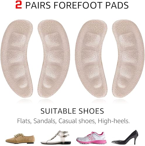 Miniatura 2 de Cojines de bola de pie para tacones altos, almohadillas antideslizantes y cómodas para el antepié, almohadillas metatarsianas para aliviar el dolor