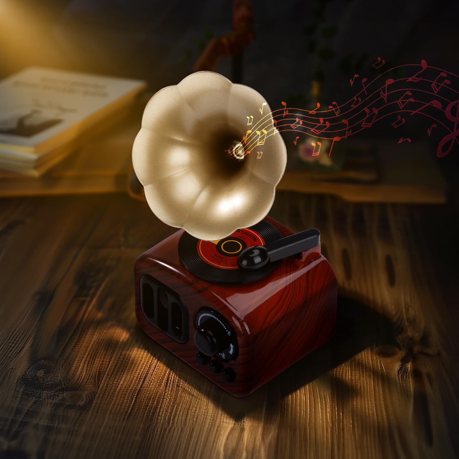 Caja De Música con Forma De Gramófono Retro Regalos Originales para Mama Niñas Artesanía De Decoración del Hogar Melodía para Alice