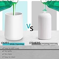 Vista 3 de Automatic Soap Dispenser Foaming Touchless: 9oz Plastic White Modern Rechargeable Electric Auto Foam Soap Dispenser - Bathroom Kitchen Hand Dish