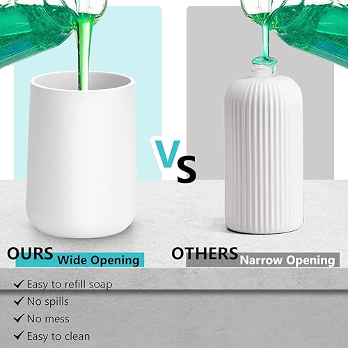 Miniatura 3 de Dispensador automático de jabón espumoso sin contacto 9 oz plástico blanco moderno recargable eléctrico automático dispensador de jabón de espuma -