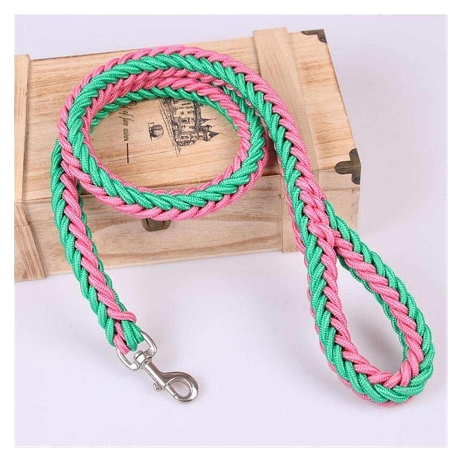 Robuste Nylon-Hundeleine – 2,1 M Lang, 2,5 Cm Breit, Für Kleine & Mittelgroße Hunde, Leicht & Langlebig, In Rosa