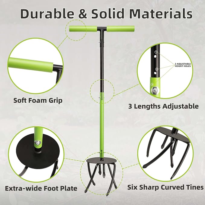 Cultivador manual con púas de acero KLDOLLAR miniatura 5